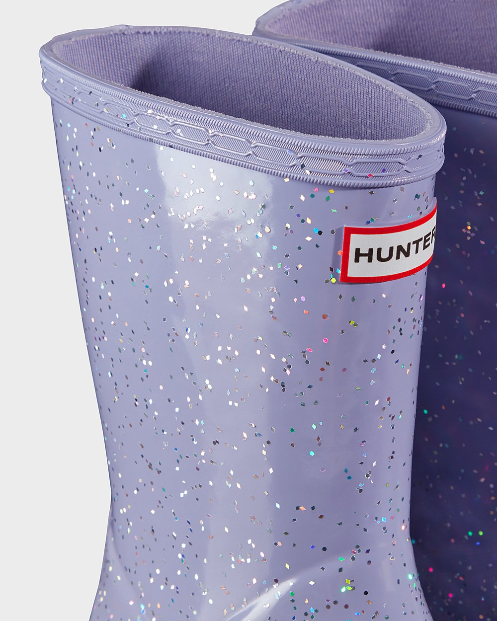 Regenlaarzen Kinderen - Hunter Original First Giant Glitter - Paars - 65RAKCMZQ